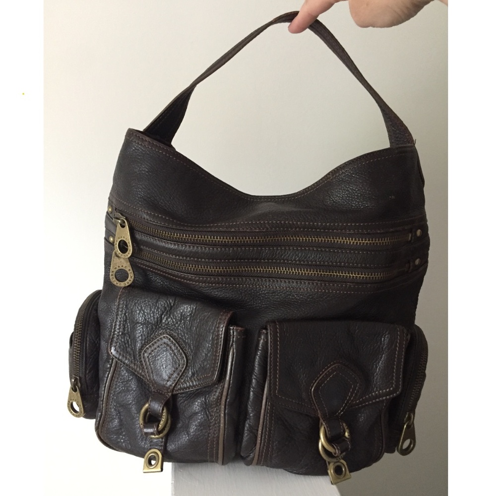 Vintage MARC by MARC JACOBS Multi-pocket HOBO Bag - Chocolate leather